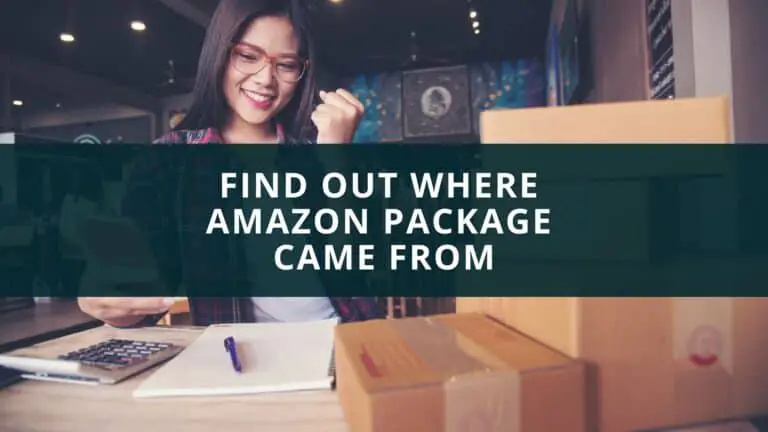 Find out where Amazon package came from