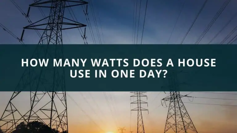 How many watts does a house use in one day?