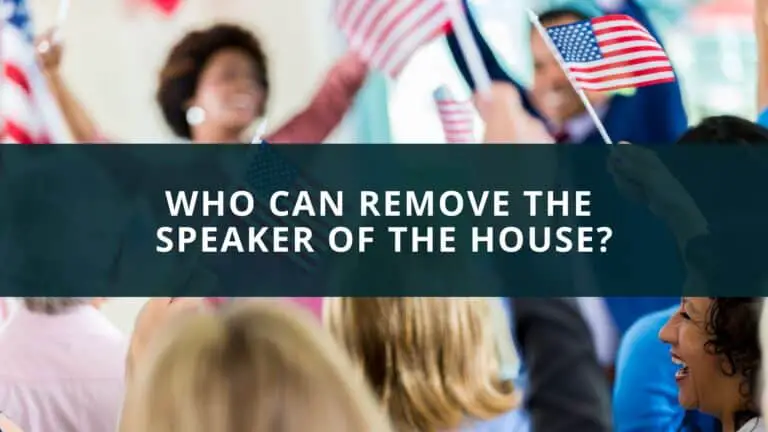 Who can remove the Speaker of the House?