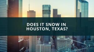 Does it snow in Houston, Texas?